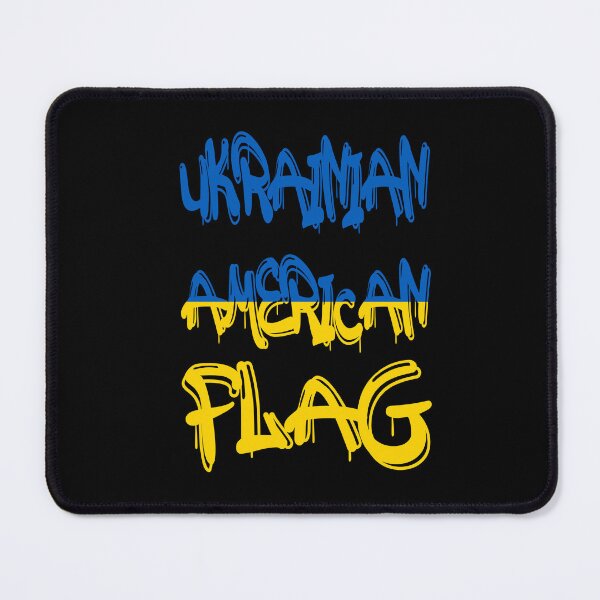 Item preview, ukrainian american flag designed and sold by NewTopDesign.