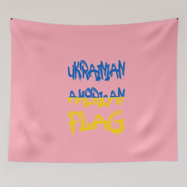 Item preview, ukrainian american flag designed and sold by NewTopDesign.