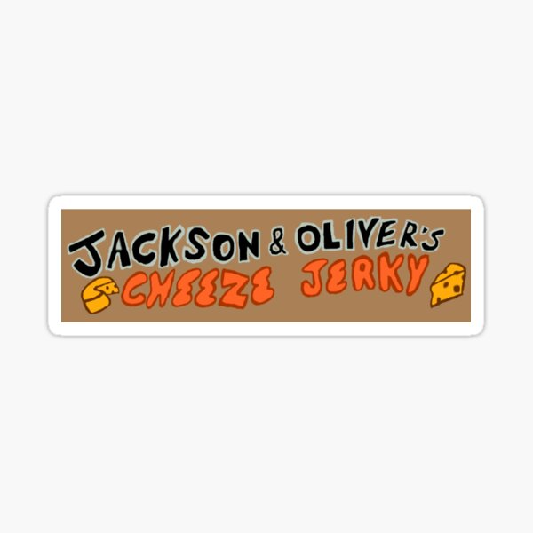 Cheese Jerky sign Sticker