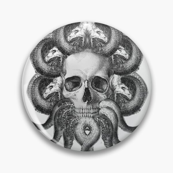 Item preview, Chuthlu. Channidae. medusa.skull, bluebeard designed and sold by richandpure.
