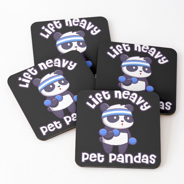 Item preview, Lift Heavy Pet Pandas Kawaii Funny Fitness designed and sold by TheWildFlix.