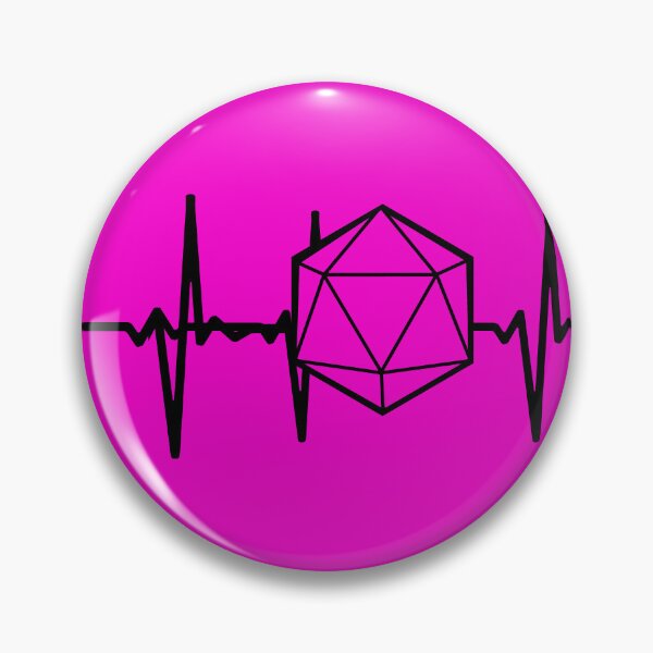Item preview, D&D is my heartbeat- A Roleplayers heart is in their D20 designed and sold by RollingthatD20.