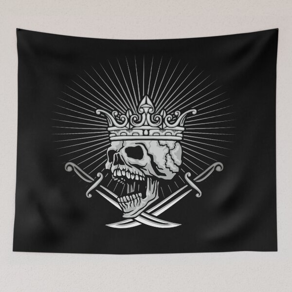 Item preview, grunge skull coat of arms designed and sold by amid999.