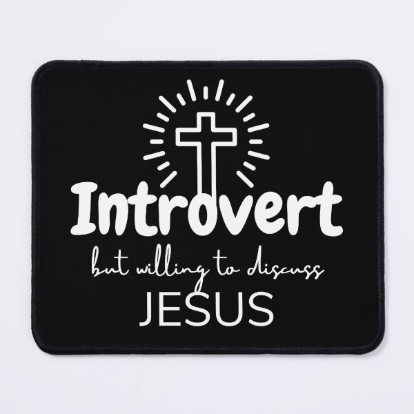 Item preview, Introvert But Willing To Discuss Jesus | Christian Faith | Funny designed and sold by NobleForte.