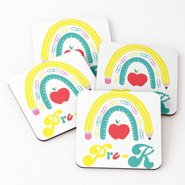 Item preview,  Pre-k School Rainbow Retro, Back to School, First day in School designed and sold by BlueDiamond-19.