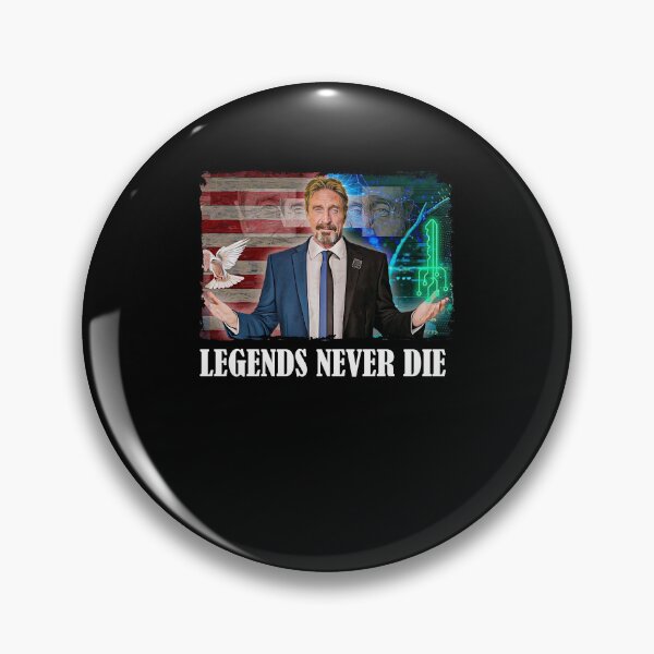 Item preview, Mcafee Legends Never Die Cool , John Mcafee RIP , Mens  Mcafee designed and sold by christinestdegt.