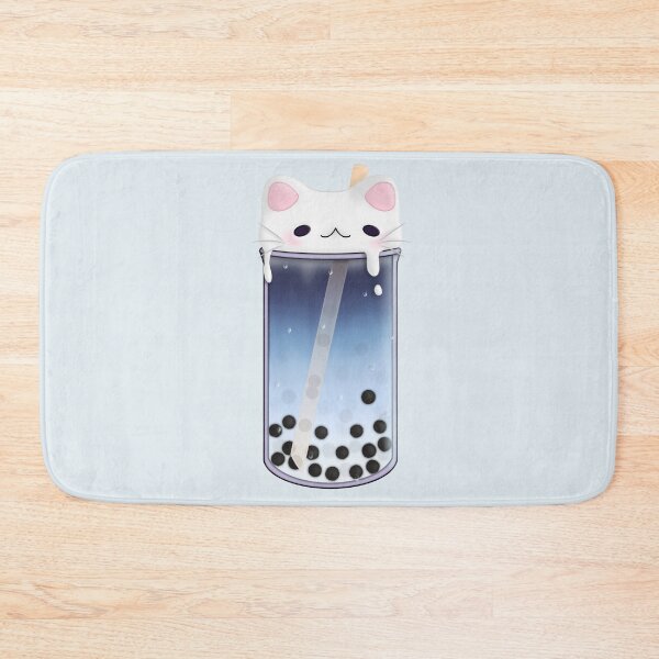 Artikelvorschau, Katzenmilchtee Boba (Soft Blue Grey) entworfen und verkauft von SpaceWuff.