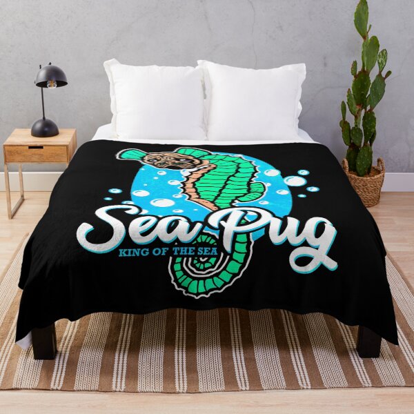 Item preview, Seahorse Pug - King of the Sea designed and sold by Mila1946.