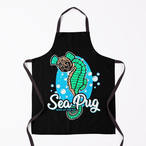 Item preview, Seahorse Pug - King of the Sea designed and sold by Mila1946.