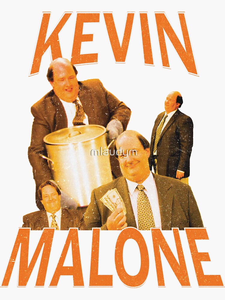 kevin-malone-vintage-tee-design-sticker-for-sale-by-mlaudym-redbubble