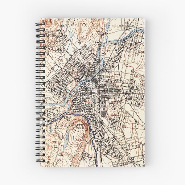 Item preview, Vintage Map of Paterson NJ (1897) designed and sold by BravuraMedia.