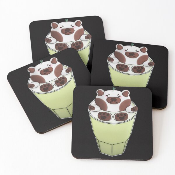 Item preview, Bear Macha Milk Tea (Black) designed and sold by SpaceWuff.