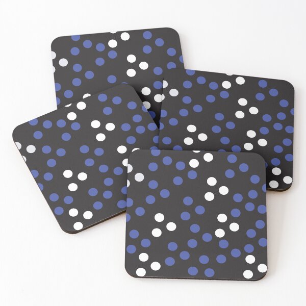 Item preview, Blue And White Geometric Abstract Polka Dot Pattern Design designed and sold by delohill.