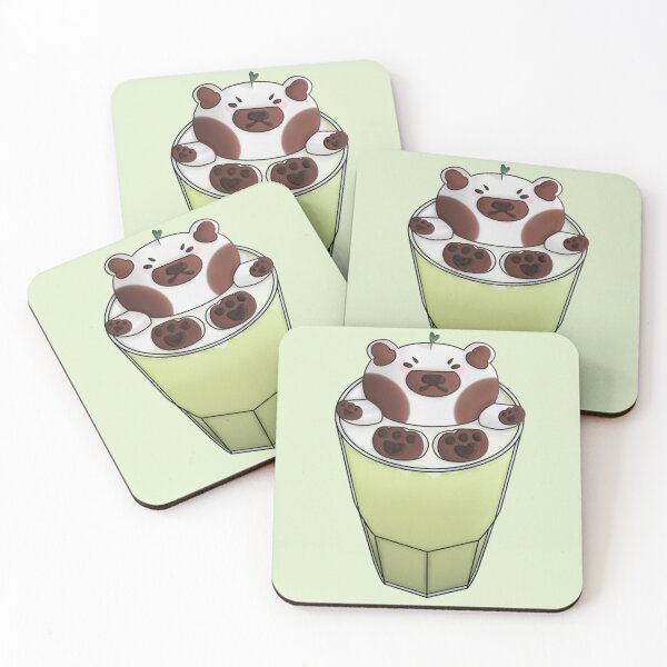 Item preview, Bear Macha Milk Tea (Soft Green) designed and sold by SpaceWuff.