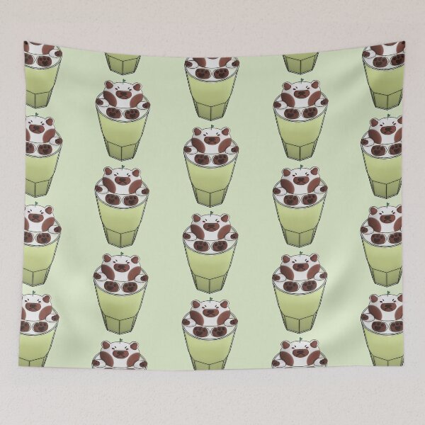 Artikelvorschau, Bear Macha Milchtee (Soft Green) entworfen und verkauft von SpaceWuff.