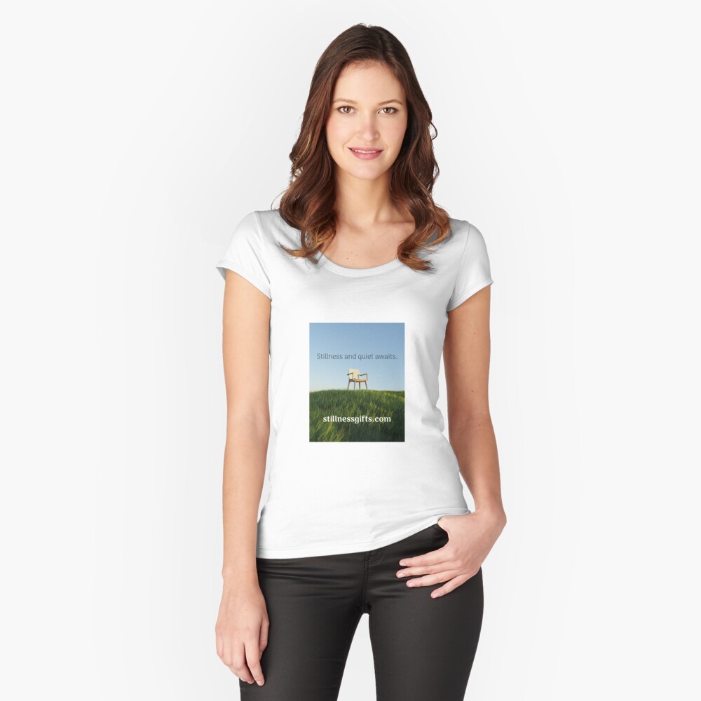 Item preview, Fitted Scoop T-Shirt designed and sold by stillnessgifts.