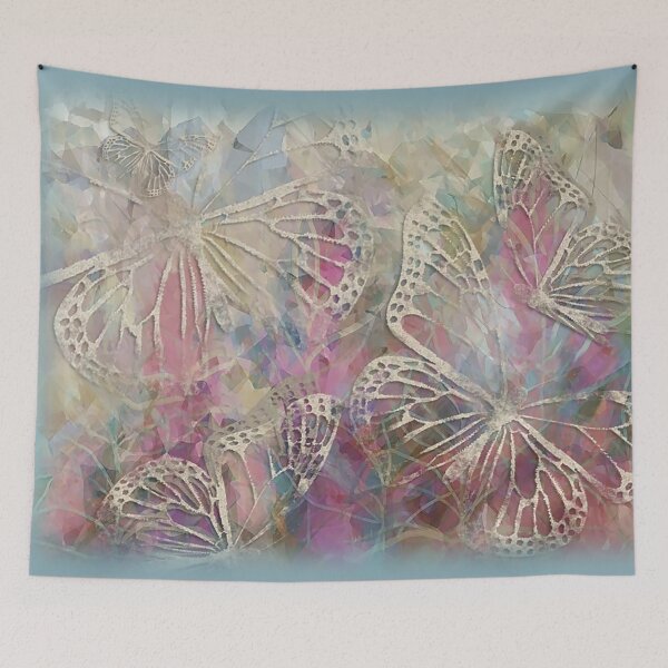 Item preview, Sabrina Farmer Art - Butterflies - Colorful Mountain Flora pattern designed and sold by sabrinart42.