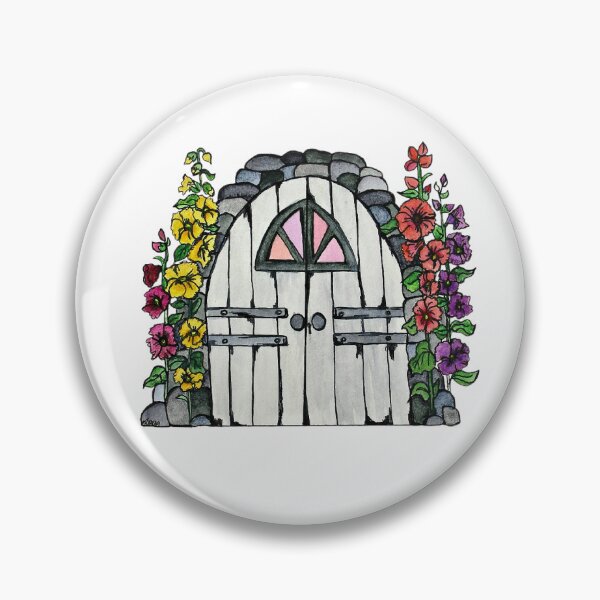 Item preview, Floral Fairy Door designed and sold by MtnAshFiberArts.