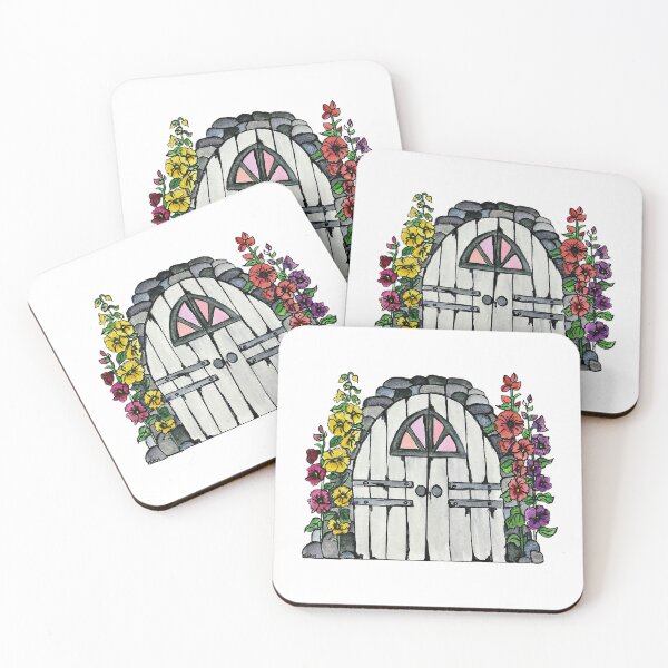 Item preview, Floral Fairy Door designed and sold by MtnAshFiberArts.