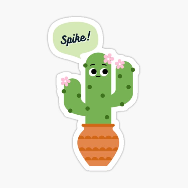 Cactus Spikes Sticker - Cactus Spikes Smiling - Discover & Share GIFs