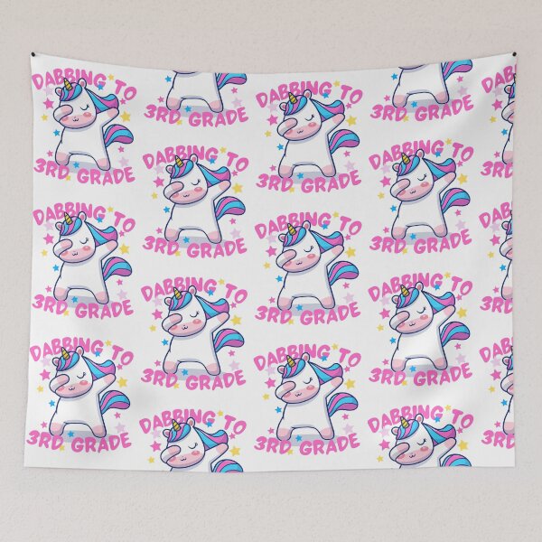 Item preview, Dabbing to 3rd grade cute unicorn designed and sold by reka88.