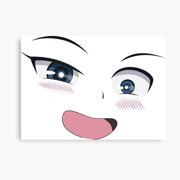 Funny Anime Face Canvas Print for Sale by Dazaik Store