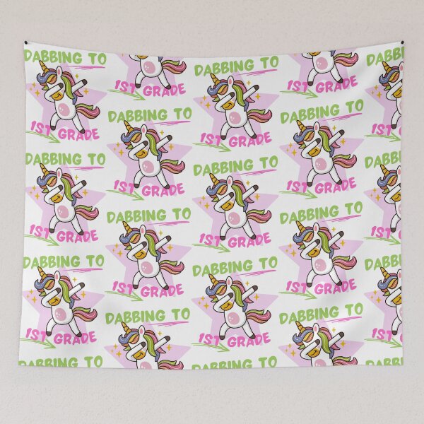 Item preview, Dabbing to 1st grade unicorn star designed and sold by reka88.