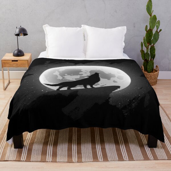 Item preview, bed cover night wolf || zidika designed and sold by Shagrah.