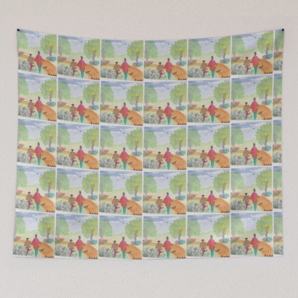 Item preview, walking the dog again designed and sold by ArtistRebeccaLS.