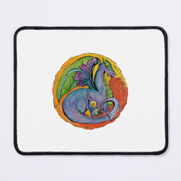 Item preview, St. Michael & the Dragon, Michelmas Art designed and sold by MtnAshFiberArts.