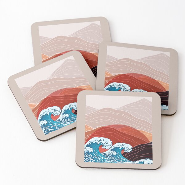 Item preview, Overnight Waves -Japanese waves and mountains- Obey Yourself Now   designed and sold by Josephine-Shop.