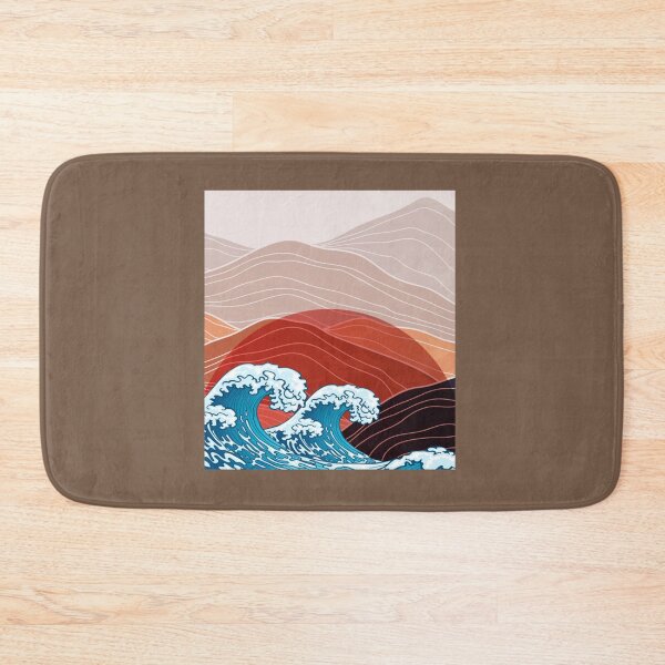 Item preview, Overnight Waves -Japanese waves and mountains- Obey Yourself Now   designed and sold by Josephine-Shop.