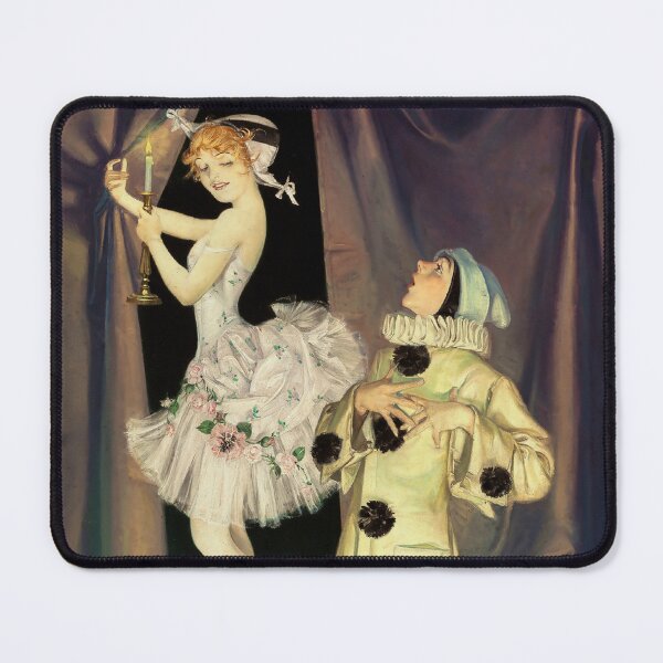 Item preview, “Pierrot and Columbine” by FX Leyendecker designed and sold by PatricianneK.