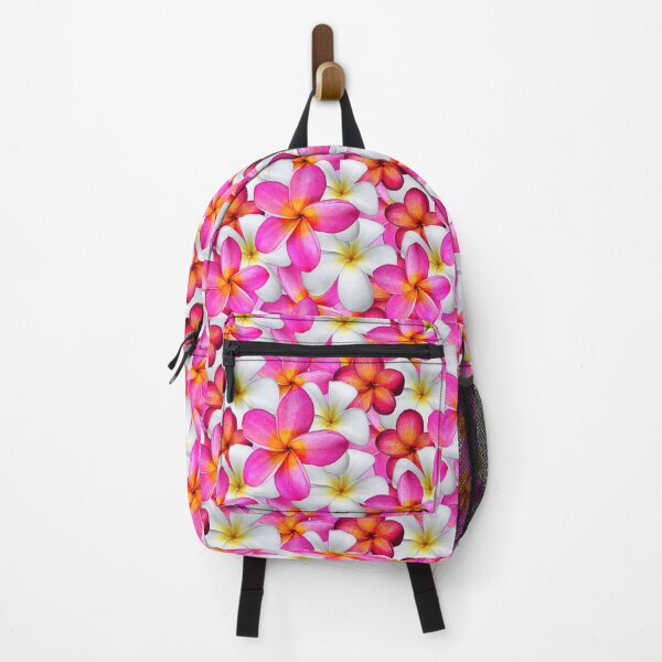 Vista previa del artículo con la obra «Frangipani tropical brillante rosa y blanco flores de verano», diseñado y vendido por Lindsay Marie Patterns.