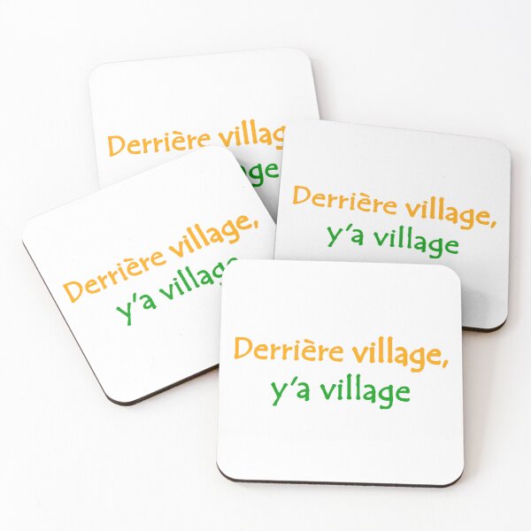 Item preview, Derrière Village y'a Village Cote d'Ivoire Ivory Coast Street Slang Quote designed and sold by Tony Cisse.