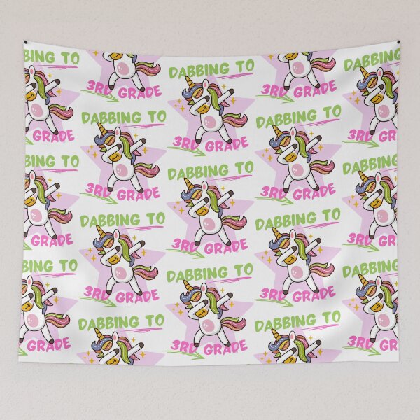 Item preview, Dabbing to 3rd grade cute unicorn star designed and sold by reka88.