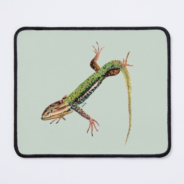 Item preview, Watercolor Lizard Green designed and sold by SandraArtStudio.