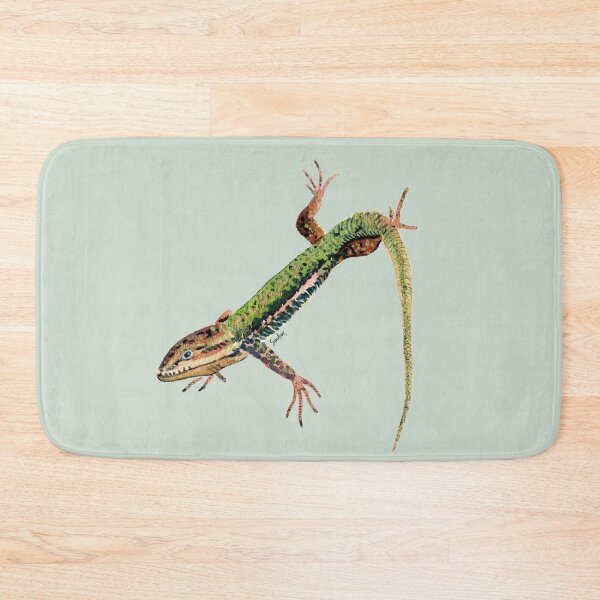 Item preview, Watercolor Lizard Green designed and sold by SandraArtStudio.