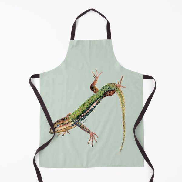 Item preview, Watercolor Lizard Green designed and sold by SandraArtStudio.