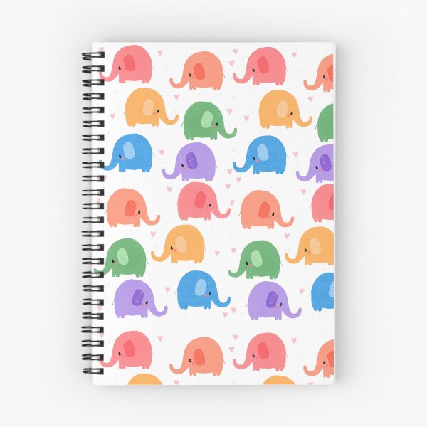 Item preview, Rainbow Elephant pattern  designed and sold by Cattodoodles.