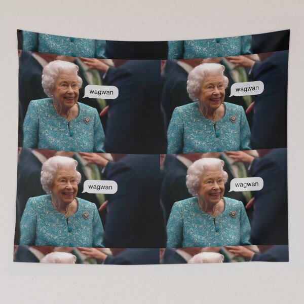 Item preview, Queen Elizabeth "wagwan" designed and sold by emiliapapaya.