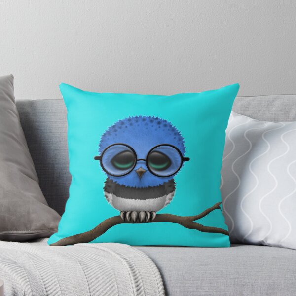 Item preview, Nerdy Estonian Baby Owl on a Branch designed and sold by JeffBartels.