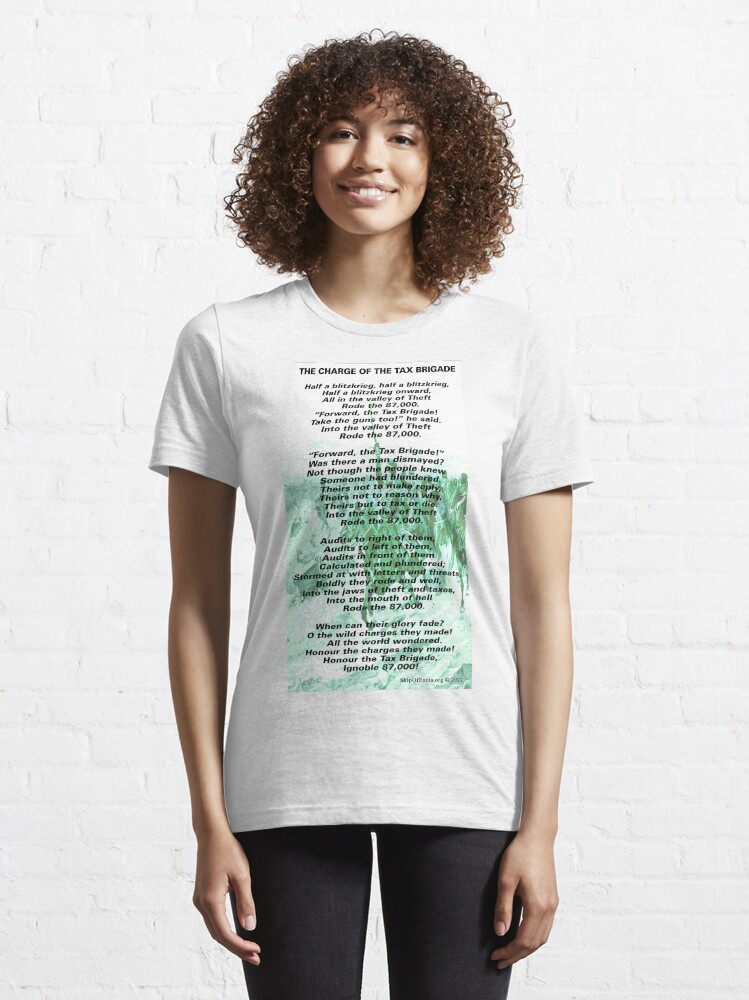Thumbnail 6 of 7, Essential T-Shirt, The Charge of the Tax Brigade designed and sold by ShipOfFools.