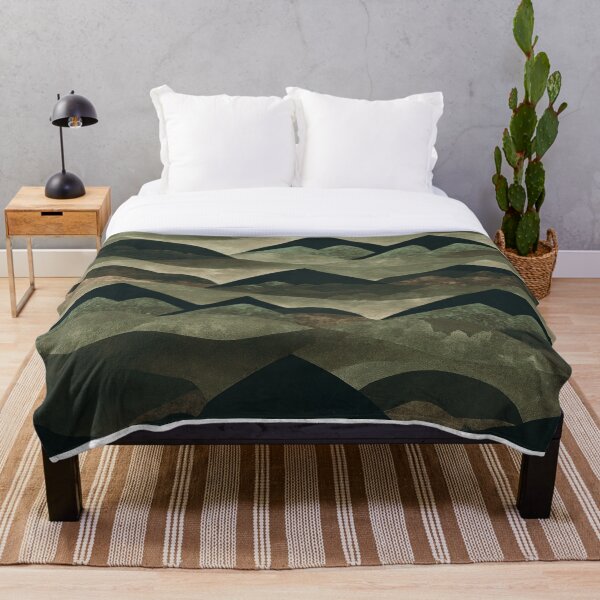 Item preview, Green Mountains at night -  Watercolors designed and sold by Fezdani.