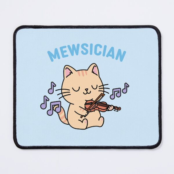 Item preview, The Mewsician | Cat Playing the Violin designed and sold by Cute N' Nerdy Shop.