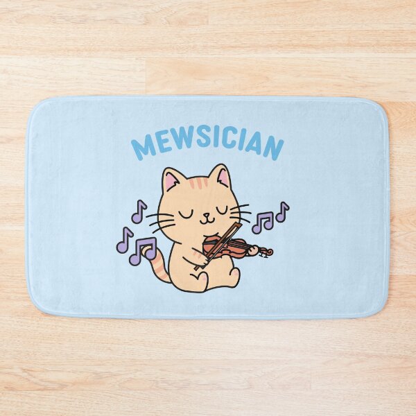 Item preview, The Mewsician | Cat Playing the Violin designed and sold by Cute N' Nerdy Shop.