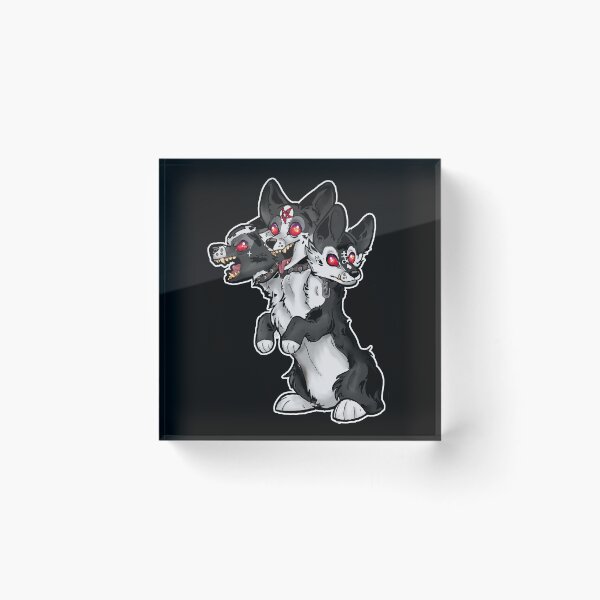 Item preview, Cute Evil Demon Cerberus Corgi  designed and sold by KimbiCritters.