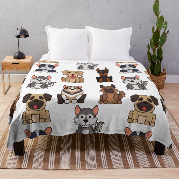 Artikelvorschau, Muster sitzender Hunde entworfen und verkauft von HuGoDesignZ.