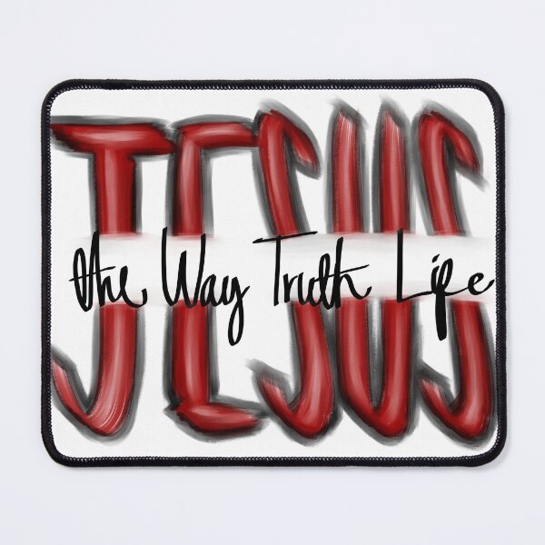 Item preview, WayTruthLife-Redblkwht designed and sold by Dayna Laudensack.