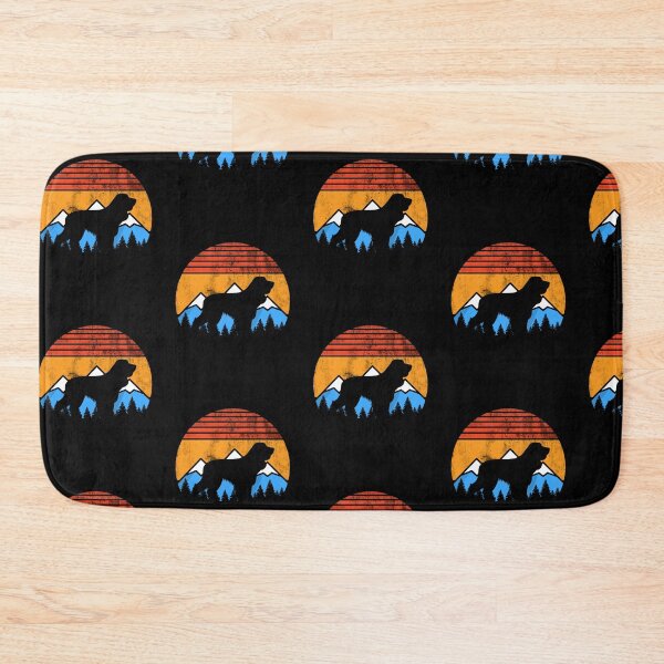Item preview, Distressed Vintage Sunset Mountains Happy Cocker Spaniel Gift designed and sold by Guarddogdrive.